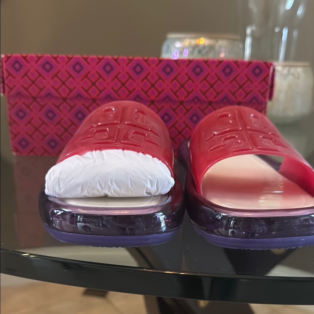 Tory Burch never worn bubble jelly slippers sz 8 - Picture 4 of 9